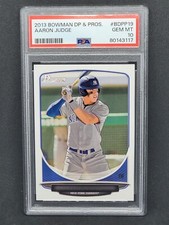 2013 Bowman DP & Prospects Aaron Judge 1st Bowman Card PSA 10 New York Yankees