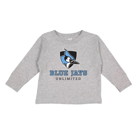 Venley Official NCAA Johns Hopkins Blue Jays Unlimited Toddler Long Sleeve Tee Cover