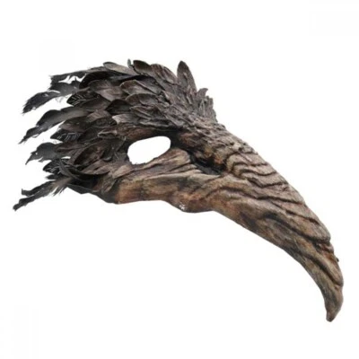 Long Nose Bird Devil Plague Doctor Raven Halloween Masquerade Mask [Brown] - Image 1 of 4