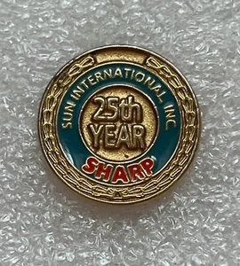 Raro Pin Insignia AFILADO 25º AÑO SOL INTERNACIONAL INC - Imagen 1 de 2