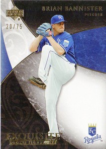 2007 Exquisite Collection Rookie Signatures Gold Card #71 Brian Bannister