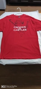 Crooks and Castles XL Red and White T-Shirt with Cupid Graphic Print - Picture 1 of 3