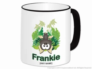 Personalised Bat Mug Custom Name Cup Novelty Jungle Safari Animal Lover Gifts - Picture 1 of 17