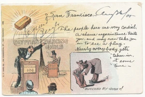 San Francisco CA * Egyptian Dancing Girls 1905 “Buncoed by Gosh” S.F. Pratt - Foto 1 di 2