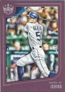 2019 Diamond Kings ICHIRO Seattle Mariners Plum Framed Parallel # 80 - Picture 1 of 2