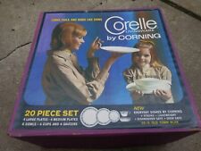 Vintage Corning CORELLE 20 pc Old Town Blue Set New in Sealed Box
