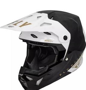 Fly Racing Formula CP Slant MX Offroad Helmet White/Gold - Picture 1 of 9