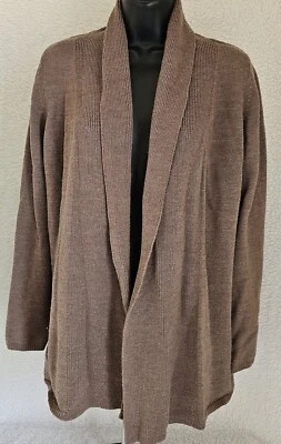Cárdigan suéter camisa blusa talla M mediana marrón lana The Limited para mujer Foto 1 de 4