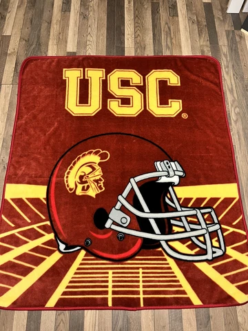 USC Trojans Football Blanket 58x51 Inch Cover