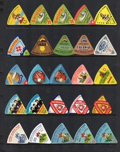 Cheese labels Switzerland all different varieties ettiquette Fromage formaggio - Picture 1 of 1