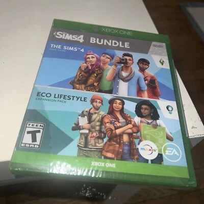 Sims 4 + Eco Lifestyle Expansion Pack - Xbox One Brand New Sealed Unopened ! - Image 1 of 4