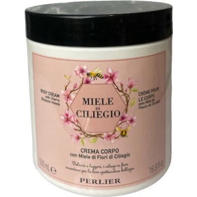 Crema corporal Perlier MIELE di CILIEGIO miel flor de cerezo 16,9 fl oz Foto 1 de 2