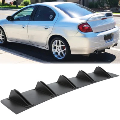 Rear Bumper Side Diffuser Lip 5 Fins Spoiler Splitter For Dodge Neon R/T Sedan Foto 1 de 4