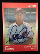 PAT COMBS 1989 STAR Autograph Signed AUTO Baseball Card PHILLIES MINORS 12
