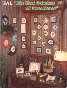 Cross Stitch Pattern Book: PAL "His Mini Stitches of Excellence" - Gifts for Men - Picture 1 of 2