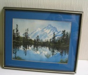 ORIGINAL WATERCOLOR ART GRAND TETON NATIONAL PARK PAINTING NORMA RIDDELL FRAMED - Picture 1 of 6