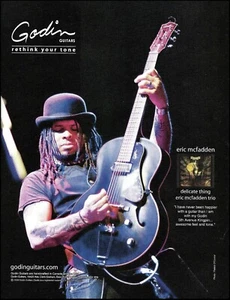 Eric McFadden Trio 2009 Godin 5th Avenue Kingpin guitarra anuncio impresión - Imagen 1 de 3