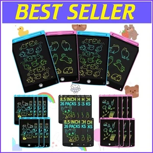 Vibrant 8.5-Inch LCD Writing Tablet Set - 26 Pack for Kids' Learning Fun - Picture 1 of 11