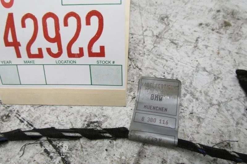 1998 宝马 528i SEDAN 右乘客后门线束原始设备制造商 7496 — 第 1/1 张图片