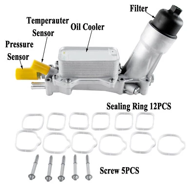 发动机机油冷却器过滤器外壳组件适用于道奇克莱斯勒吉普 2011 - 2016 3.6L — 第 1/4 张图片