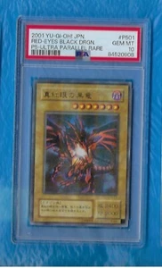 2002 YUGIOH JAPANESE RED EYES BLACK DRAGON P5 ULTRA PARALLEL  PSA 10 GEM MINT - Picture 1 of 2