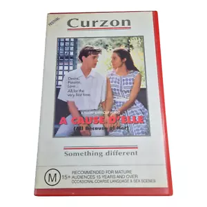 A Cause D'elle (All Because Of Her) - VHS - RARE - Foto 1 di 5