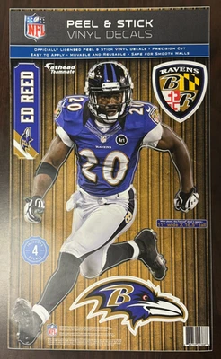 2020 Ed Reed FATHEAD Teammate NFL Balt. Ravens HOF 16" INCH - RARE Collectible! - Image 1 of 2