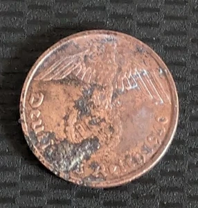 Deutschland Drittes Reich Münze 2 Reichspfennig 1940 E mit Hakenkreuz - Bild 1 von 2