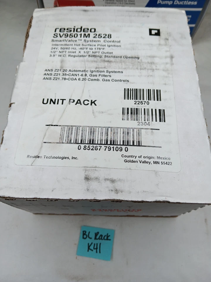 Válvula de gas para horno Honeywell SV9501M SV9501M2528 Foto 1 de 2