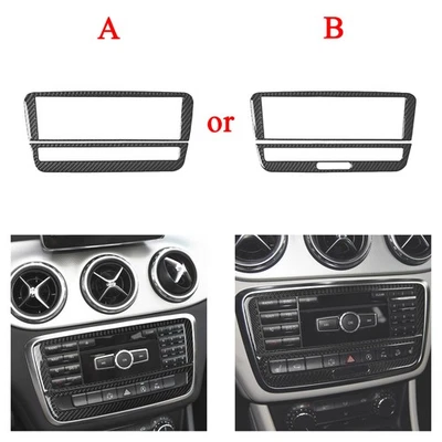 Tablero de instrumentos de fibra de carbono real para Mercedes Benz A B CLA GLA 2013-18 Foto 1 de 4