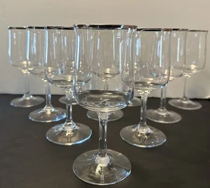 Set of 10 Lenox Desire Platinum Wine Glasses 6 1/4" - Perfect Condition - Picture 1 of 10