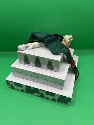 Lady Jayne Ltd. Tower Of Notes With Pen  Joy Love Peace Christmas - Image 1 of 4