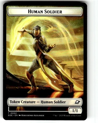 Human Soldier // Lander (0008) Double-Sided Token Edge of Eternities Regular - Image 1 of 2