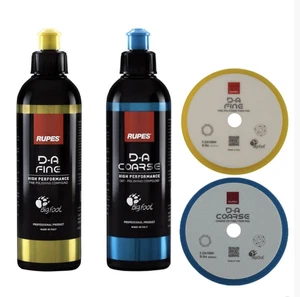 Rupes BigFoot DA Fine and Coarse Compound Polish Gel 250ml With 2x 9.DA150M/H - Picture 1 of 1
