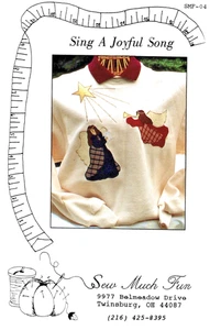 SING A JOYFUL SONG Holiday Applique Pattern SMF04 by Sew Much Fun - Picture 1 of 2
