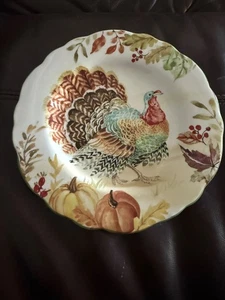 New Potter's Studio Thanksgiving Turkey 8.5" Salad / Dessert Plate - Picture 1 of 3