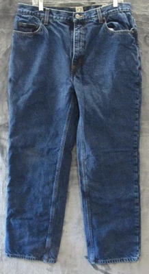 Красная голова фланели с подкладкой синие джинсы размер 36 x 32 прямые штанины 100% хлопок новый без ярлыка - Изображение 1 из 4