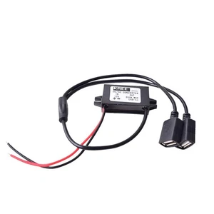 Car Hard Wire Charger, 12V to 5V Dual USB Female Port Charging Cable Direct L... - Picture 1 of 6