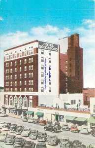 Postal a color vintage de Hotel Goldsboro Carolina del Norte mediados del siglo XX sin publicar - Imagen 1 de 2