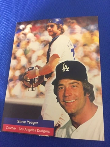 Steve Yeager Los Angeles Dodgers Postcard SGA Cover