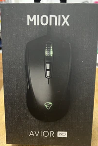 MIONIX Avior Pro Optical Sensor Gaming Mouse 1.8m Cable Black - Picture 1 of 3