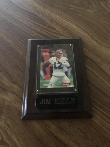 Buffalo Bills 90s Jim Kelly Skybox Impact Card Wall Plaque Cover