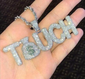 Bolso de dinero colgante táctil personalizado de plata esterlina 925 colgante RSG 680 - Imagen 1 de 4