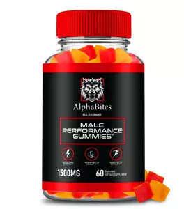 Alpha Bites Gummies – Natural Wellness Support for Men – 60 Gummies ( 1 Pack) - Picture 1 of 3