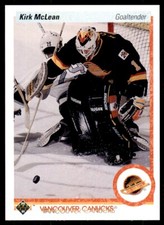 1990-91 Upper Deck. Kirk McLean . Vancouver Canucks #278