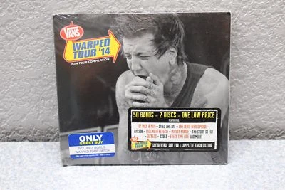 Vans Warped Tour 2014 2 Disc CD Compilation RARE w/ Warped Tour Patch 50 Songs Foto 1 de 3