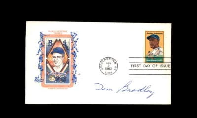 Mayor Tom Bradley JSA Signed FDC 1982 First Day Cover Cache Jackie Robinson Auto - Image 1 of 3