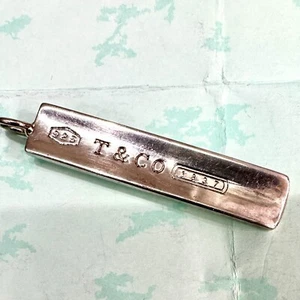 Tiffany & Co. 1837 Sterling Silver 925 Bar Pendant / Charm Vintage 2001 - Picture 1 of 3