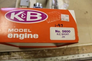 K&B, .20 R/C Sport, Vintage Nitro Engine NIB - Picture 1 of 4