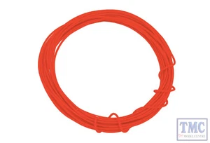 DCW-KRD DCC Concepts N/TT/HO/OO/O/G Scale Kynar Wire - 2m Red - Picture 1 of 1